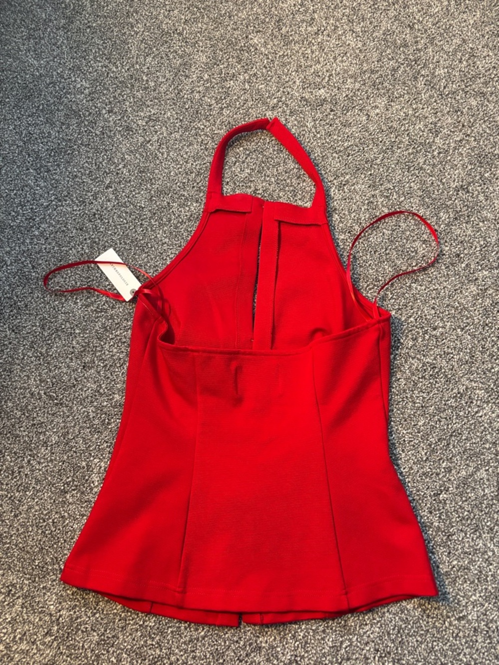 Beautiful Rhinestone Bow Red Halter Top by Maeve for Anthropologie - Picture 10 of 13